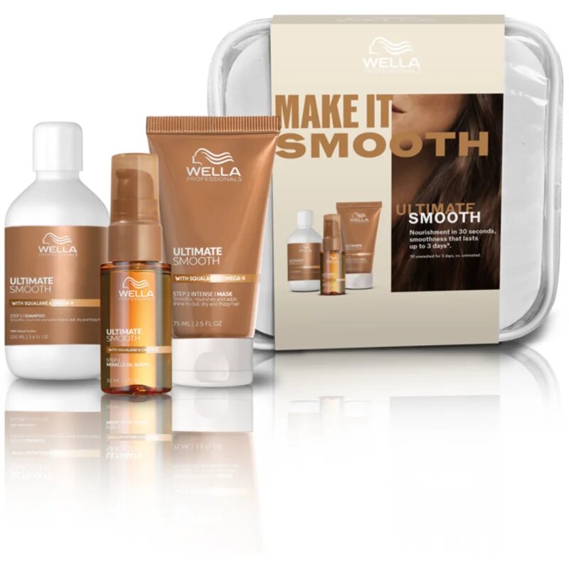 Wella Professionals Ultimate Smooth Set utazási készlet a fénylő és selymes hajért