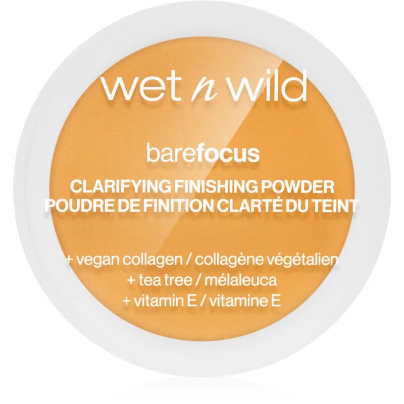 Wet n Wild BareFocus Clarifying Finishing Powder mattító púder árnyalat Medium/Tan 6 g