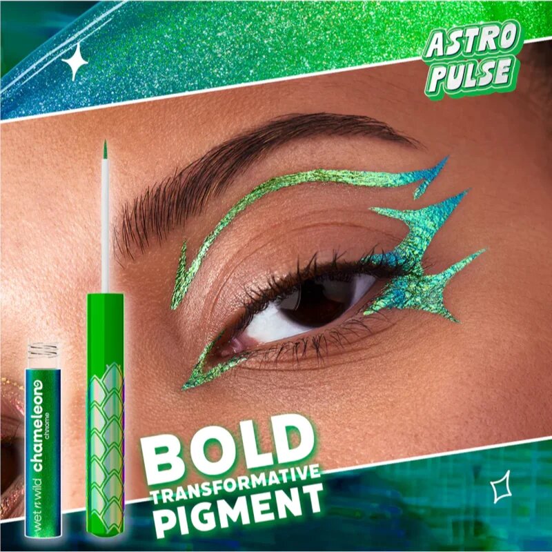 Wet n Wild Chameleon Chrome Liquid Eyeliner Holografikus szemhéjtus árnyalat Astro Pulse 2.7 ml