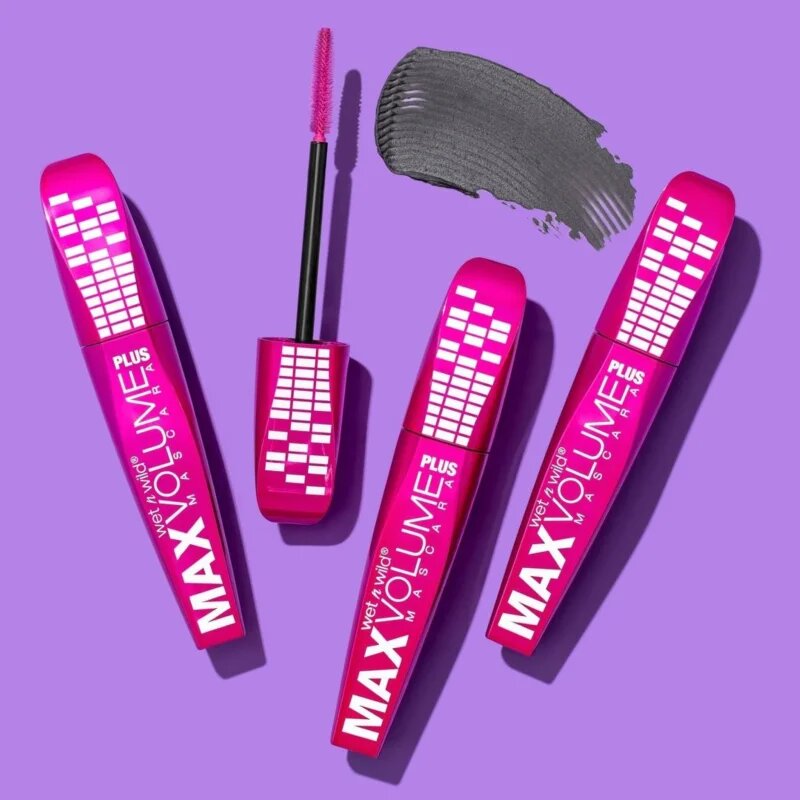 Wet n Wild Max Volume Plus szempillaspirál a maximális dús hatásért árnyalat Black 8 ml