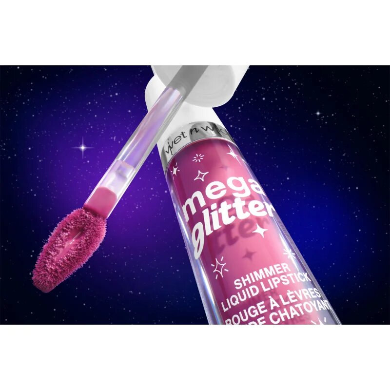 Wet n Wild Mega Glitter mattító folyékony rúzs csillámporral árnyalat Pink Future 2.8 ml
