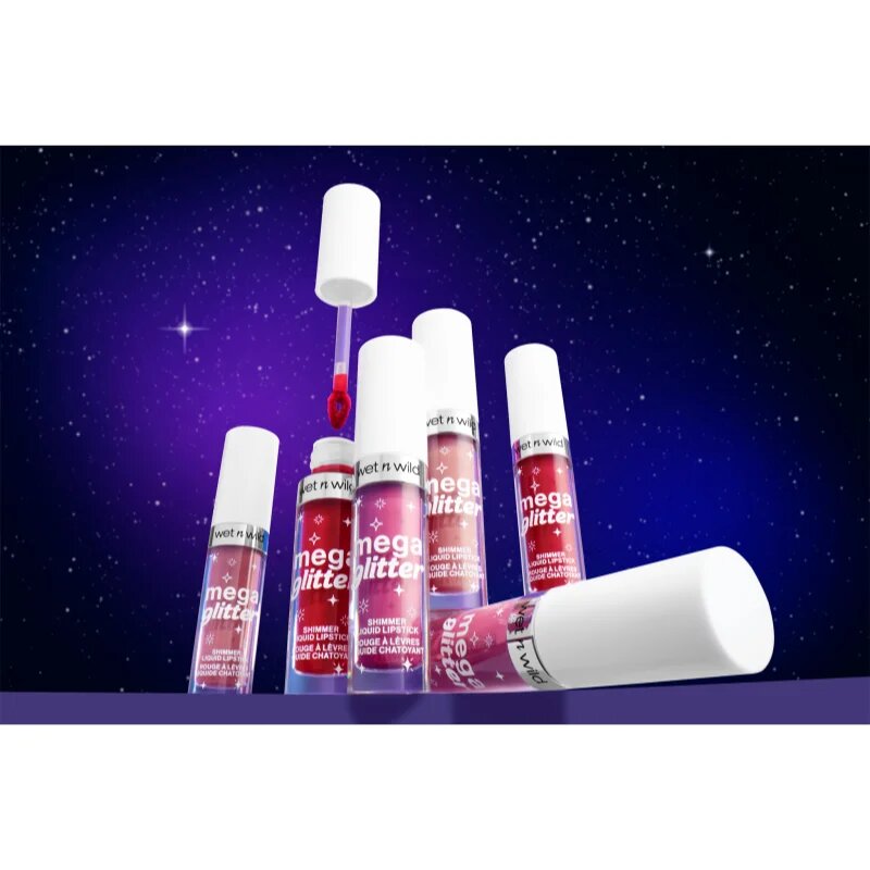 Wet n Wild Mega Glitter mattító folyékony rúzs csillámporral árnyalat Pink Future 2.8 ml