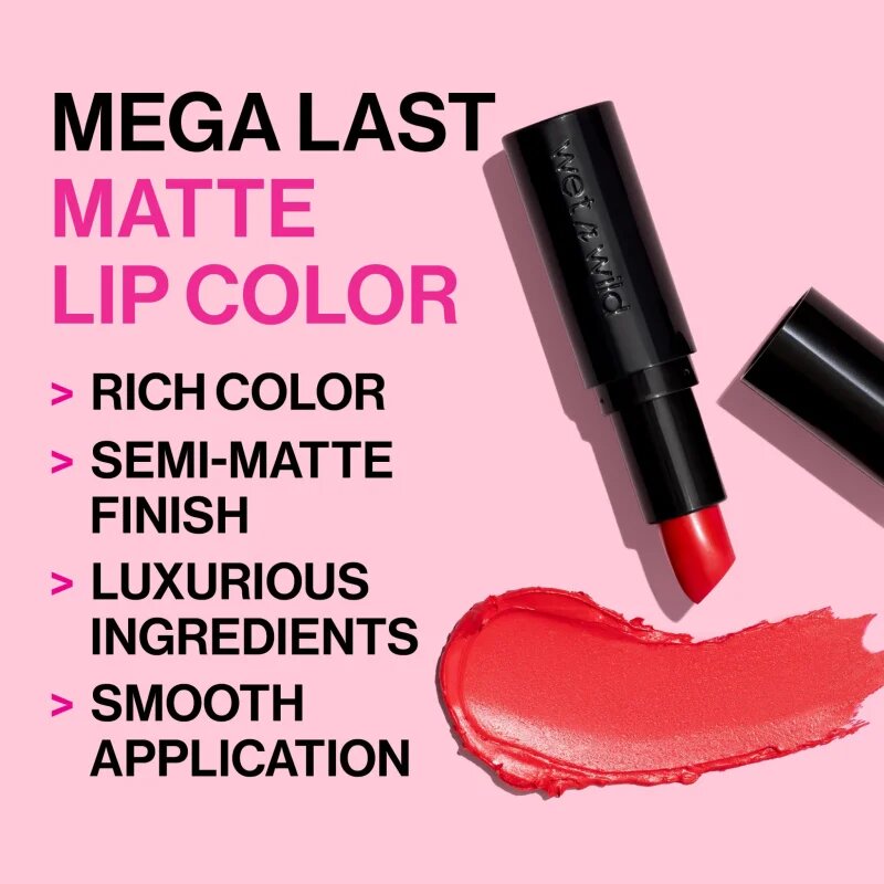 Wet n Wild MegaLast hidratáló rúzs matt hatással árnyalat Skin-ny Dipping 3.3 g