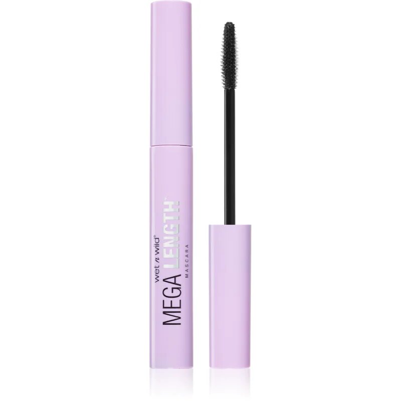 Wet n Wild MegaLength legyező hatású szempillaspirál a hosszú és dús pillákért árnyalat Very Black 6 ml