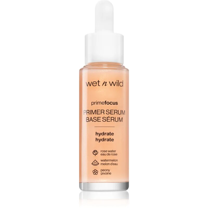 Wet n Wild PrimeFocus Hydrate bőrvilágosító alapozó szérum hidratáló hatással 30 ml