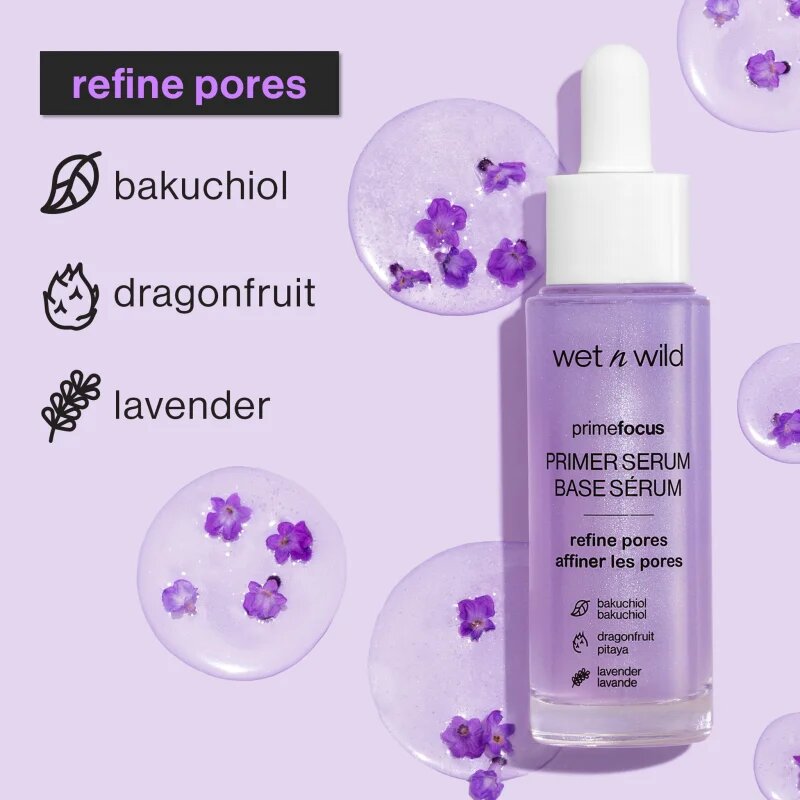 Wet n Wild PrimeFocus Refine Pores bőrvilágosító alapozó szérum hidratálja a bőrt és minimalizálja a pórusokat 30 ml