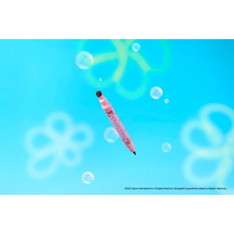 Wet n Wild SpongeBob SquarePants Double The F.U.N. Liquid Eyeliner & Stamp multifunkcionális szemceruza ricinusolajjal gazdagítva árnyalat Jumpin' Jel
