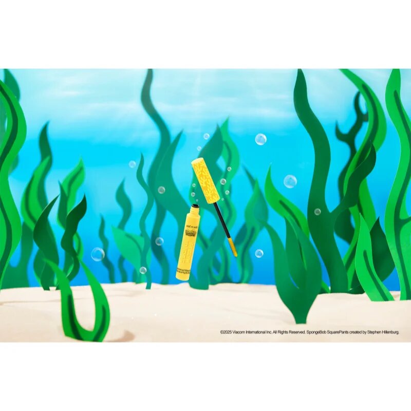 Wet n Wild SpongeBob SquarePants Splash On Waterproof Mascara vízálló szempillaspirál árnyalat Make a Splash 6 ml