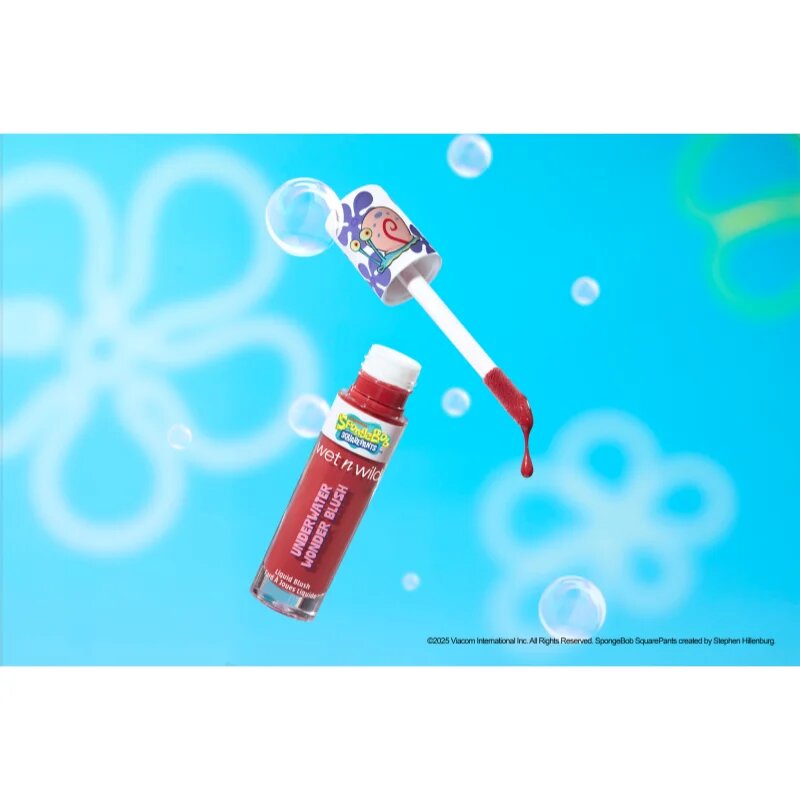 Wet n Wild SpongeBob SquarePants Underwater Wonder Blush folyékony arcpirosító árnyalat Snailed It 6.5 ml