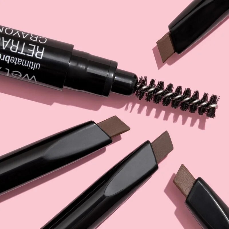 Wet n Wild Ultimate Brow Kétoldalú szemöldök ceruza kefével árnyalat Medium Brown 0.2 g