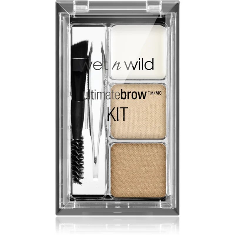 Wet n Wild Ultimate Brow Kit szett a tökéletes szemöldökért árnyalat Soft brown 2.5 g