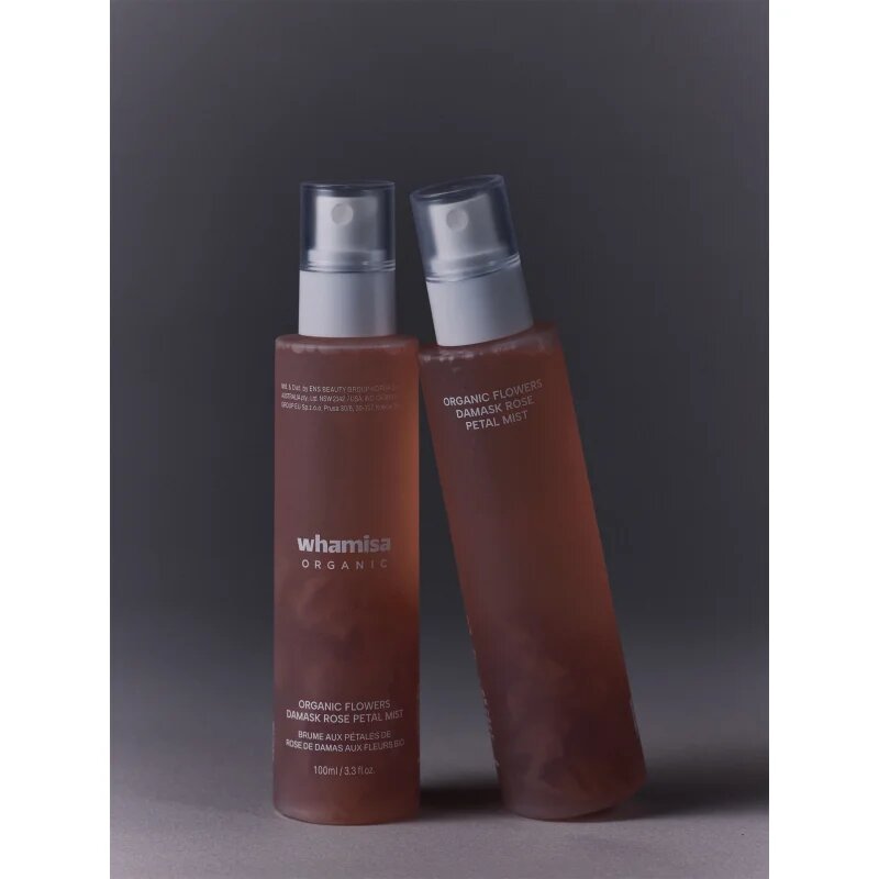 WHAMISA Organic Flowers Damask Rose Petal Mist hidratáló permet nyugtató hatással 100 ml