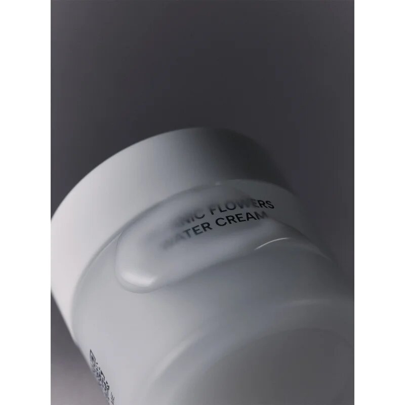 WHAMISA Organic Flowers Water Cream könnyű hidratáló krém dehidratált bőrre 50 ml
