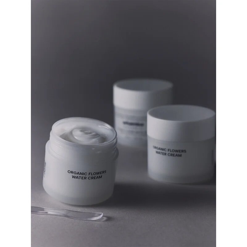 WHAMISA Organic Flowers Water Cream könnyű hidratáló krém dehidratált bőrre 50 ml