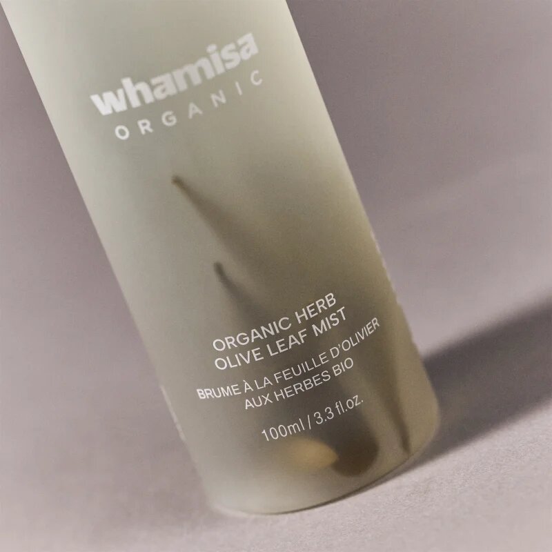 WHAMISA Organic Herb Olive Leaf Mist ultrafinom köd az arcbőr megnyugtatására 100 ml