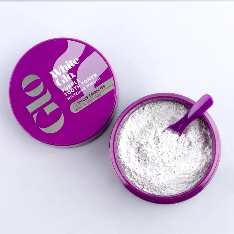 White Glo Purple Tooth Toner Powder fogfehérítő púder 30 g