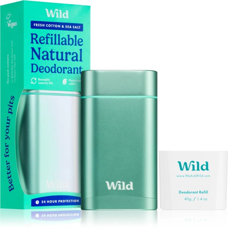 Wild Fresh Cotton & Sea Salt Aqua Case izzadásgátló deo stift tokkal 40 g
