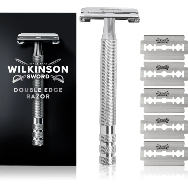 Wilkinson Sword Barber's Style Double Edge borotva + tartalék pengék 5 db