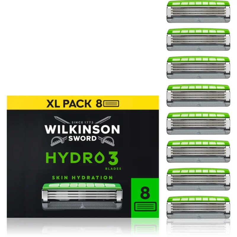 Wilkinson Sword Hydro3 tartalék kefék 8 db
