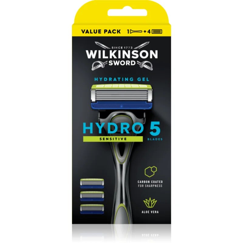 Wilkinson Sword Hydro5 Sensitive borotva + tartalék fejek 4 db