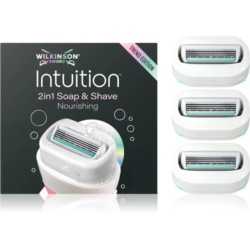 Wilkinson Sword Intuition 2in1 Soap & Shave Nourishing tartalék pengék 3 db