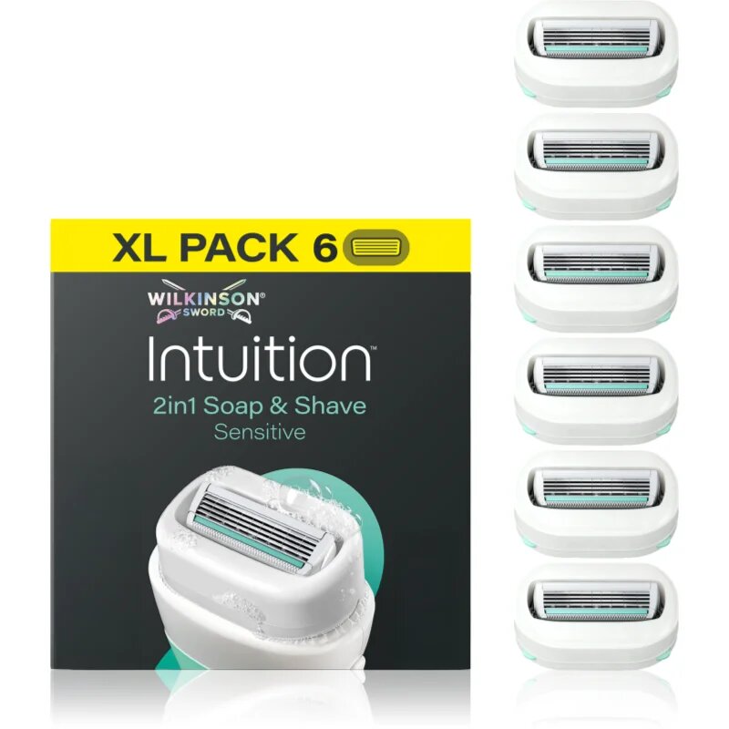 Wilkinson Sword Intuition 2in1 Soap & Shave Sensitive tartalék pengék 6 db