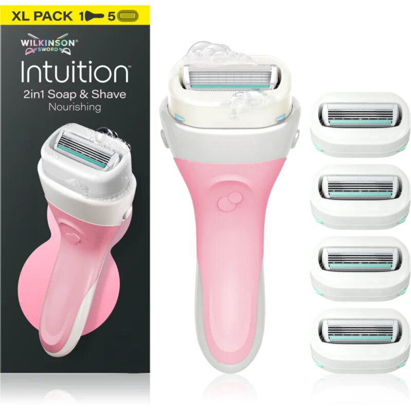 Wilkinson Sword Intuition 2in1 Ultra Moisture Razor borotva + tartalék fejek 5 db
