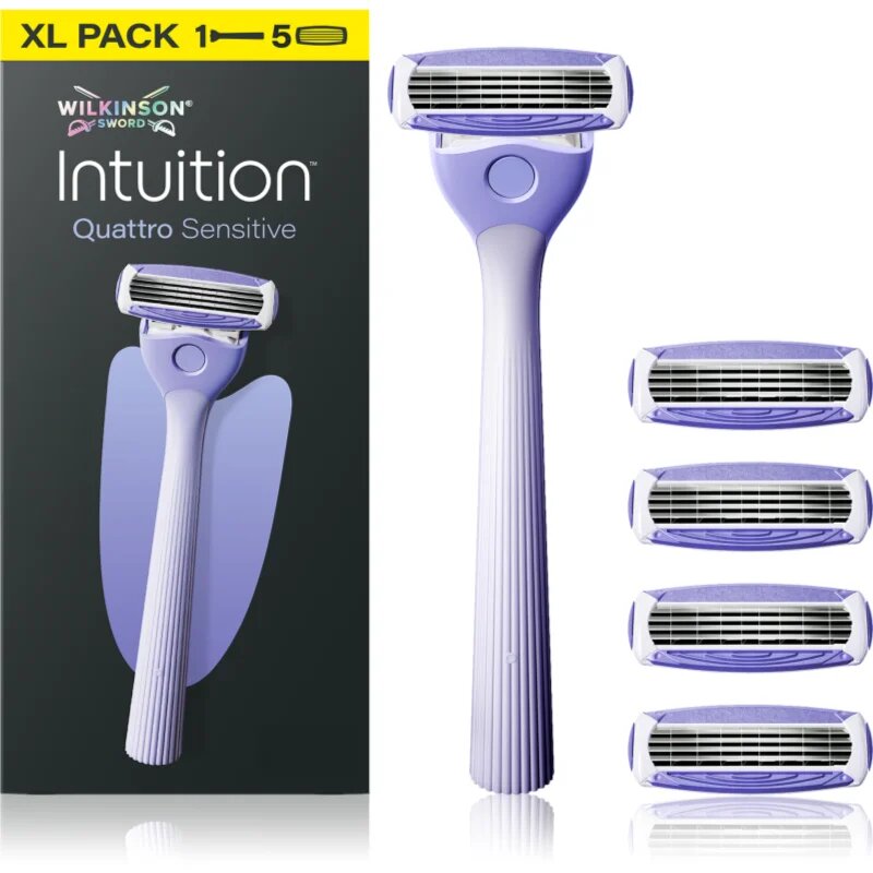 Wilkinson Sword Intuition Quattro Sensitive borotva + cserepenge