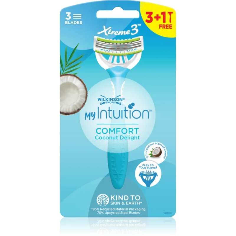 Wilkinson Sword My Intuition Xtreme 3 eldobható borotvák Comfort Coconut Delight 4 db