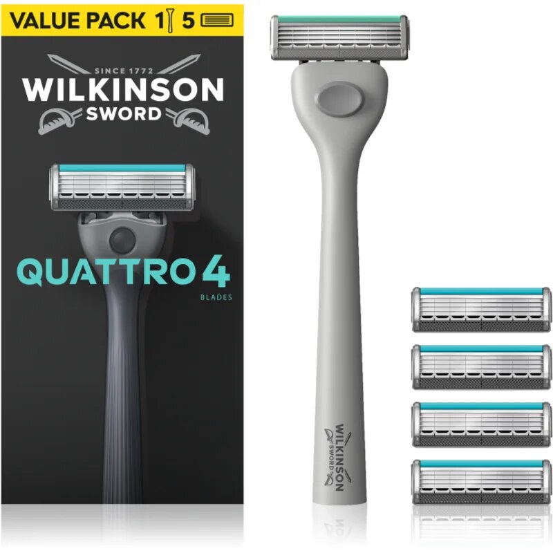 Wilkinson Sword Quattro borotva + cserepenge