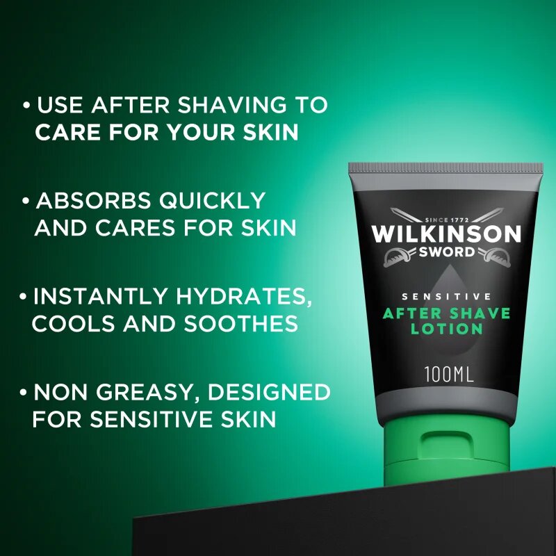Wilkinson Sword Sensitive After Shave Lotion hidratáló tej borotválkozás után 100 ml