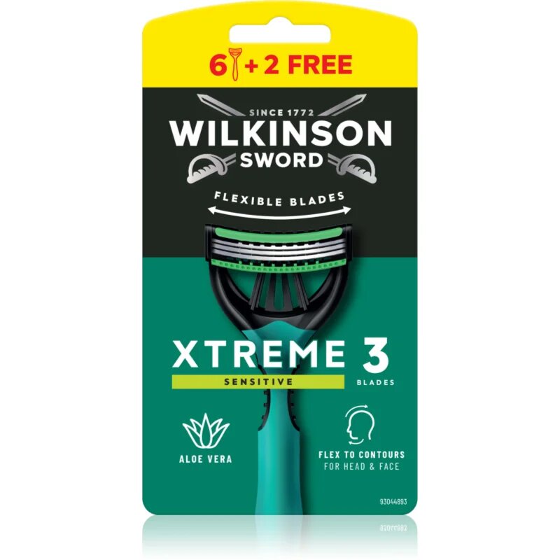 Wilkinson Sword Xtreme 3 Sensitive eldobható borotvák uraknak 8 db