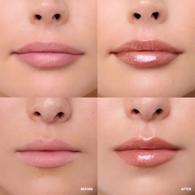 WONDERSKIN Wonder Blading Top Gloss ajakfény csillámporral árnyalat Gold Glitter 4 ml