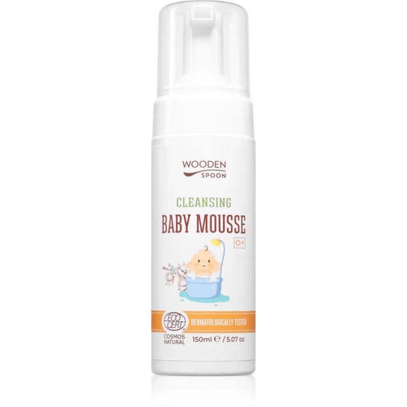 WoodenSpoon Cotton Kiss tisztító hab gyermekeknek 150 ml