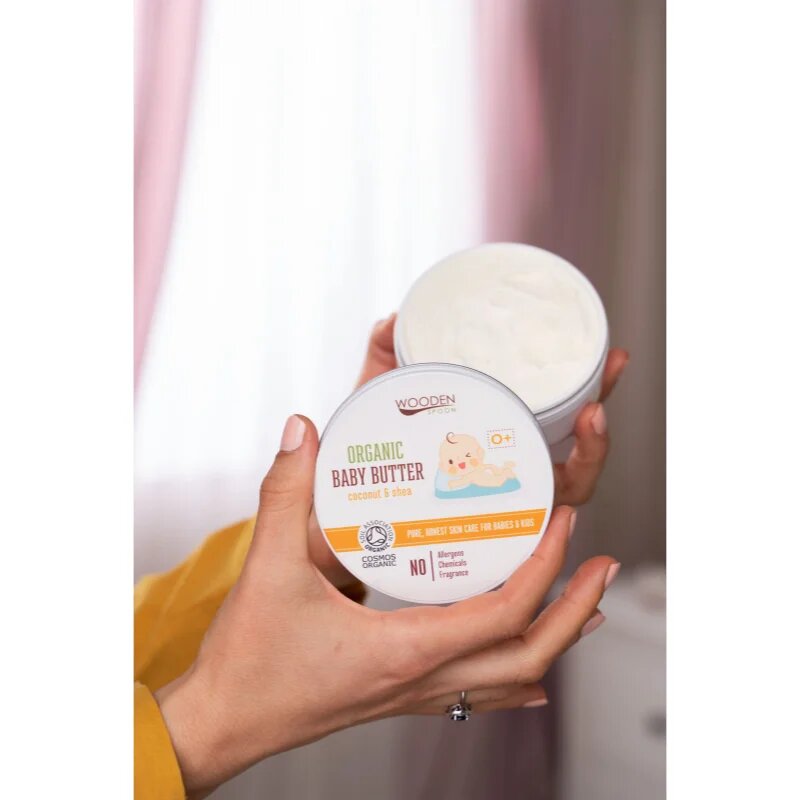 WoodenSpoon Organic Coconut & Shea testvaj gyermekeknek születéstől kezdődően 100 ml