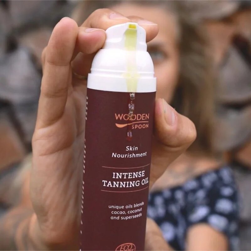 WoodenSpoon Skin Nourishment ápoló testolaj az intenzív barnulásért 100 ml