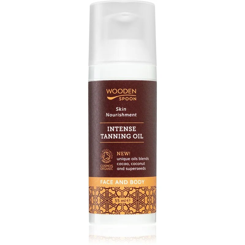 WoodenSpoon Skin Nourishment ápoló testolaj az intenzív barnulásért 50 ml