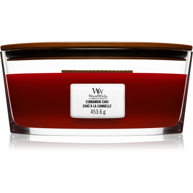 Woodwick Cinnamon Chai illatgyertya fa kanóccal (hearthwick) 453 g