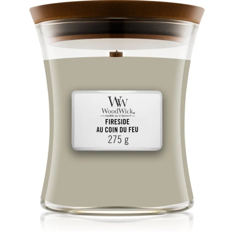 Woodwick Fireside Au Coin Du Feu illatgyertya fa kanóccal 275 g