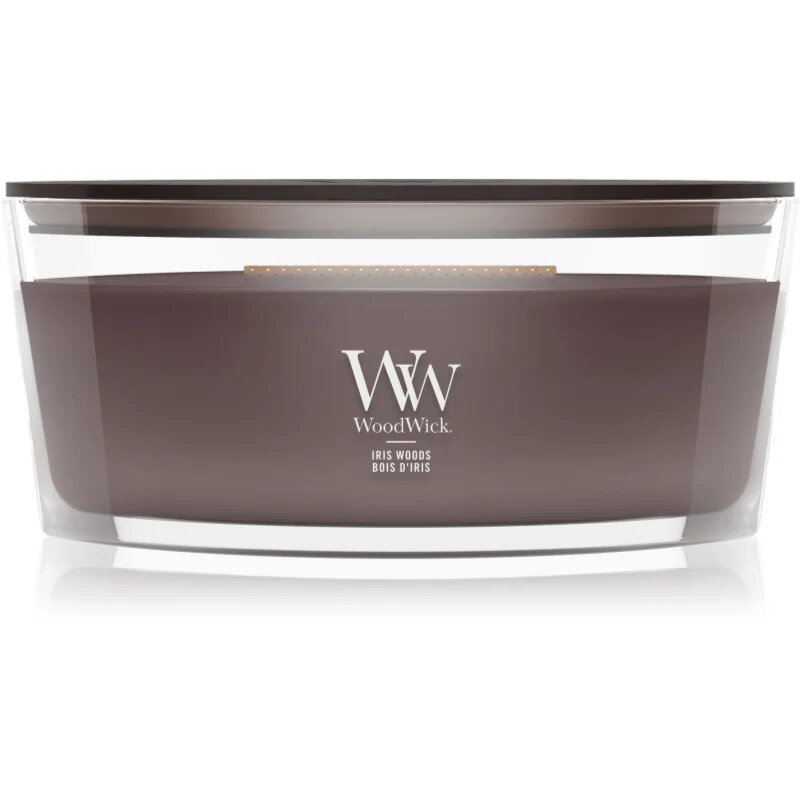 Woodwick Iris Woods illatgyertya fa kanóccal 453.6 g