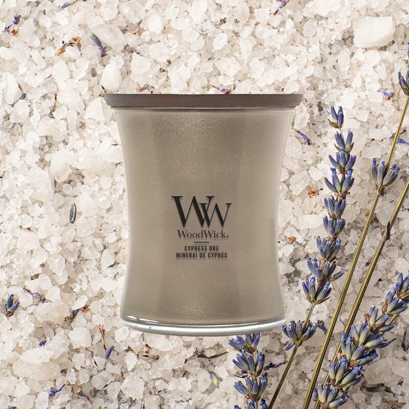Woodwick Precious Metals Cypress Ore illatgyertya 275 g