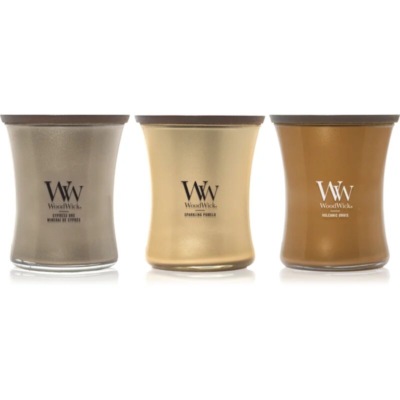 Woodwick Precious Metals Trio Pack ajándékszett