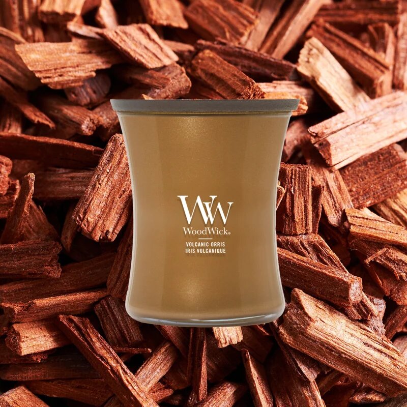 Woodwick Precious Metals Volkanic Orris illatgyertya 275 g