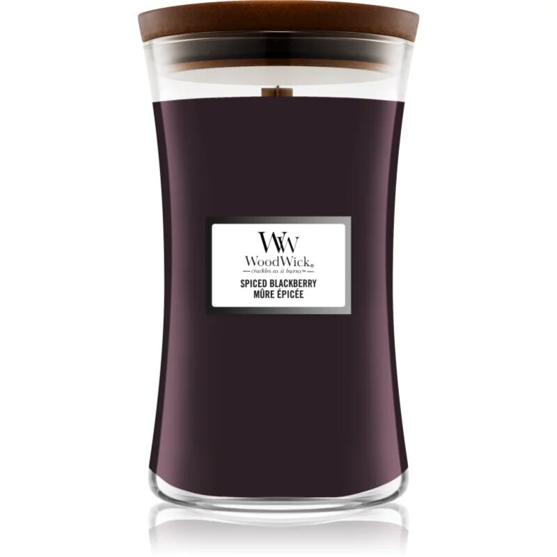Woodwick Spiced Blackberry illatgyertya fa kanóccal 609.5 g
