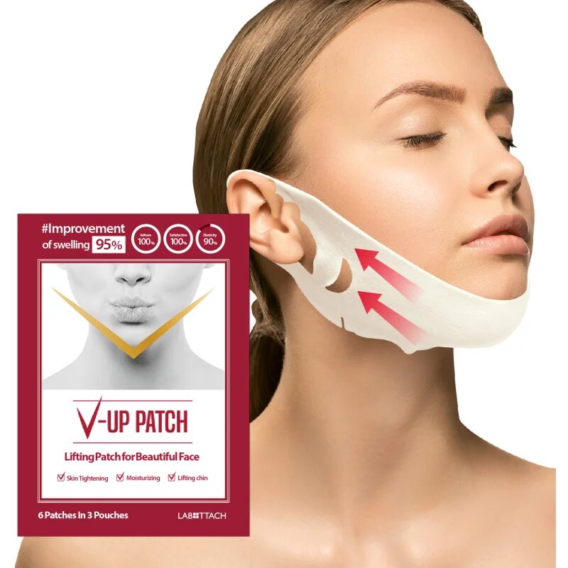 Wooshin Labottach Labottach V-up Patch állfeszesítő hidrogél tapaszok 2 db