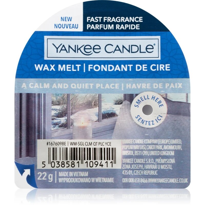 Yankee Candle A Calm & Quiet Place illatos viasz aromalámpába 22 g