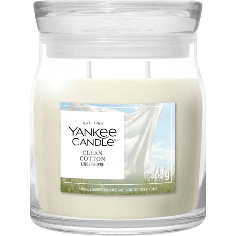 Yankee Candle Clean Cotton illatgyertya Signature 368 g
