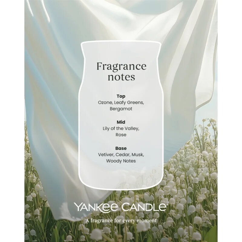 Yankee Candle Clean Cotton illatgyertya Signature 567 g