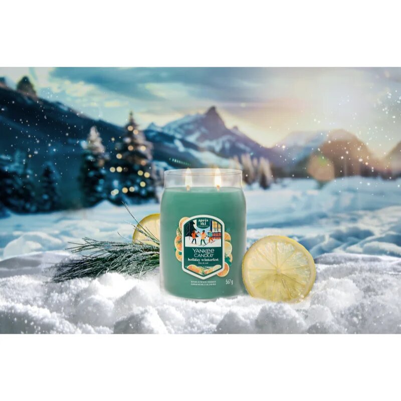 Yankee Candle Holiday Winterfest illatgyertya Signature 567 g