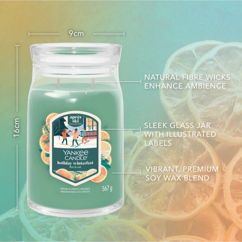 Yankee Candle Holiday Winterfest illatgyertya Signature 567 g